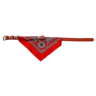 Adori Halsband met zakdoek rood 55x2,2 cm