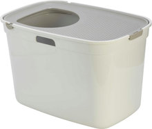 Moderna kattentoilet Top Cat, wit/warmgrijs.