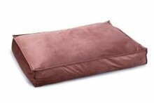 Designed by Lotte Nalino – Hondenkussen – Fluweel – Roze – 100x70x15 cm