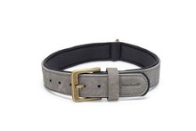 Beeztees Balacron Ax - Halsband Hond - Kunstleer - Grijs - 43-53 cm x 25 mm